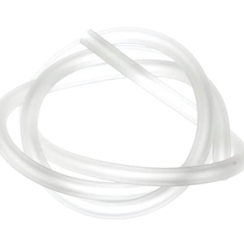 Loosely formed loop of the clear GE pressure sensing hose