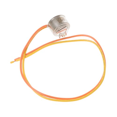 Close-up view showing the metallic base and the two spade connectors for wiring.