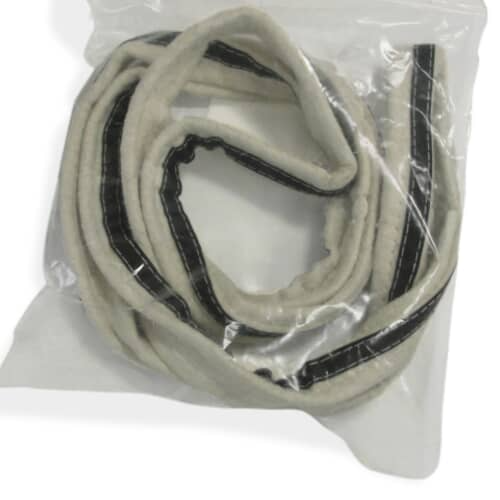 New LG 4036EL3001A dryer drum seal packaged in a clear plastic bag