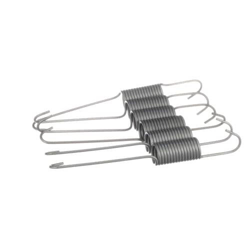 Set of six Whirlpool 12002273 suspension springs shown at an angle