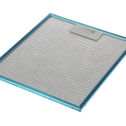 Whirlpool W10169961A metal mesh grease filter (approx. 11x12 inches) with pull tab.