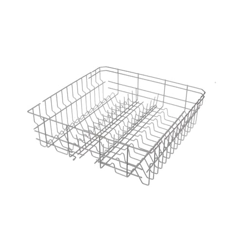 Assembled Whirlpool W10727422 Dishwasher Dishrack, ready for installation and use in Whirlpool dishwashers.