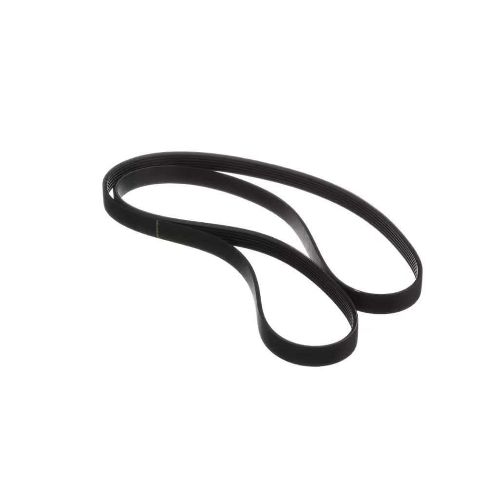 Whirlpool WP8540101 washer drive belt displayed with original packaging, compatible with multiple Whirlpool front-load washer models.